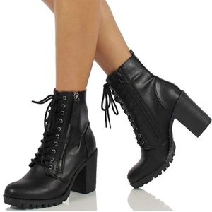 Soda Malia Lace Up Ankle Booties 6